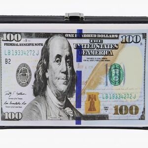 Stylish Dollar Print Clutch